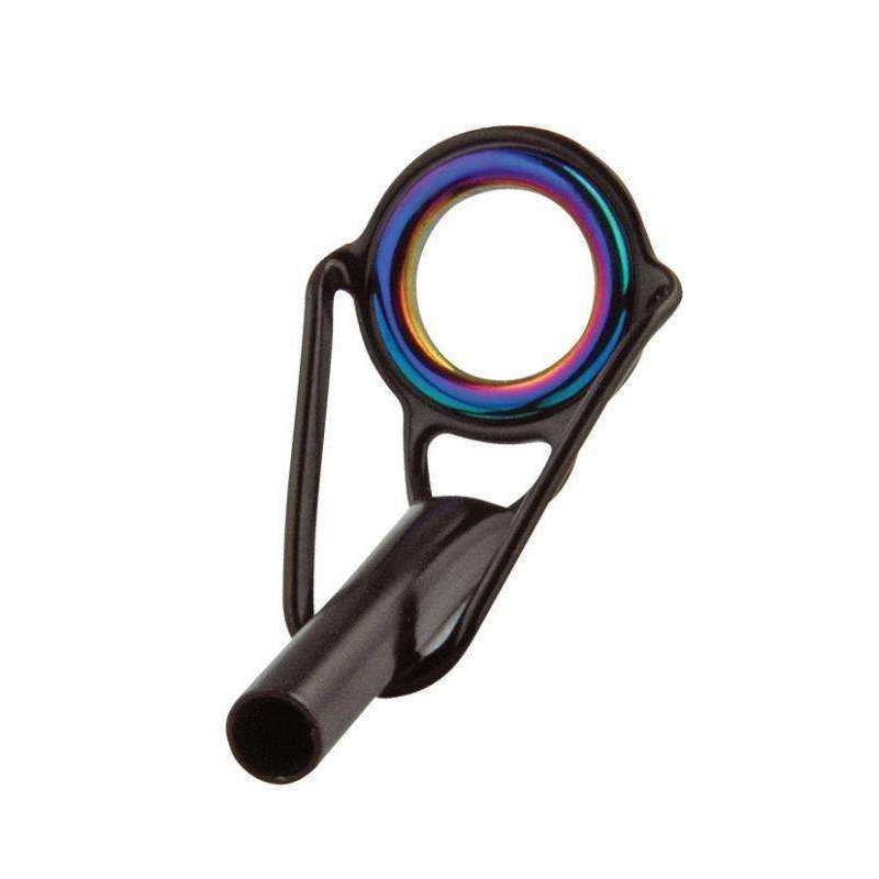 Exclusive Tackle:T GP - ALPS GP rod tips black frame with coloured zirconium ring,Black - SS304 / Holographic Zirconium / 10/2.8